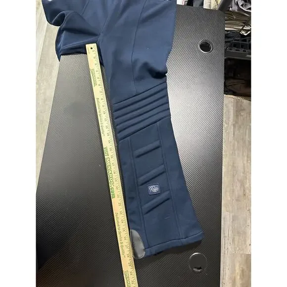 Vintage Roffe Skiwear Softshell Ski Pants Padded Navy Blue Size 32 Waist - Picture 5 of 13